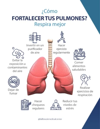 Infografía sobre Cómo fortalecer tus pulmones para respirar mejor