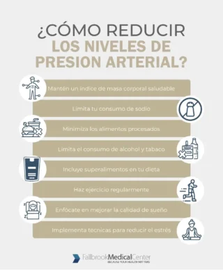 Infografia acerca de como reducir la presion arterial