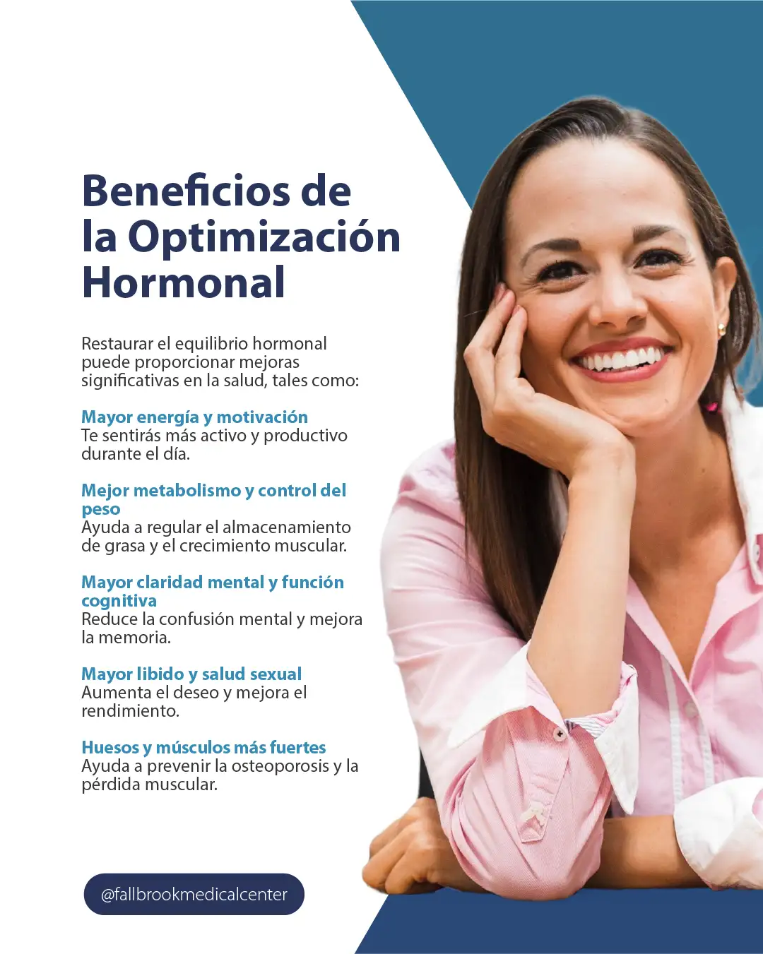 Infografia Beneficios de la Optimizacion Hormonal